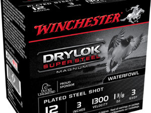 Winchester Ammo XSM1233 Drylok Super Steel Magnum 12Gauge 3" 1 3/8oz 3Shot 25 Per Box/10 Case