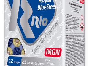 Rio Ammunition RBSM362 Royal BlueSteel Magnum 12Gauge 3" 1 1/4oz 2Shot 25 Per Box/10 Case
