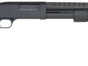 Mossberg 50694 590 Persuader 12 Gauge 3" 8+1 20" Cylinder Bore Heat-Shield Barrel Matte Blued Rec Black Synthetic Stock Includes Pistol Grip