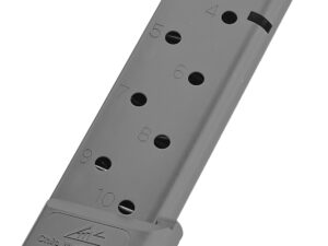 CMC Products 16150C Power Mag  10rd 45 ACP Fits 1911 Government Black Stainless Steel
