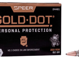 Speer 24461 Gold Dot Personal Protection 223Rem 62gr Soft Point 20 Per Box/10 Case