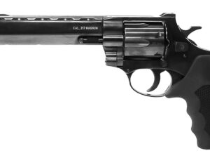 Weihrauch Guns 770134 Windicator  357 Mag 6rd 6" Blued Steel Barrel,  Cylinder & Frame, Ramp Front/Fixed Rear Sights, Exposed Hammer, Finger Grooved Black Rubber Grip