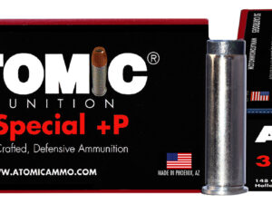 Atomic Ammunition 00419 Pistol Precision Craft 38Special +P 148gr Lead Hollow Point 50 Per Box/10 Case