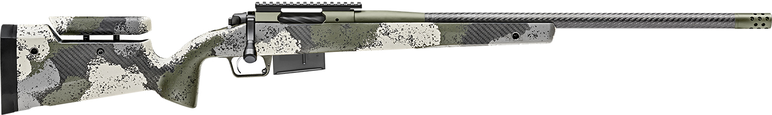 Springfield Armory BAW92465PRCCFGA 2020 WayPoint  6.5 PRC 3+1 24" CF Evergreen Camo Hybrid Profile w/Adj Cheek Comb & M-LOK Stock Mil-Spec Green Cerakote Right Hand