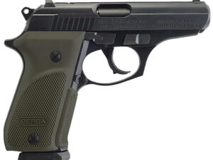 Bersa T380PMC Thunder Combat Sub-Compact Frame 380 ACP 15+1, 3.50" Black Steel Barrel, Matte Black Serrated Steel Slide & Aluminum Frame w/Beavertail, Olive Wrap-Around Grip