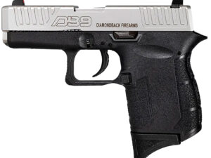 Diamondback DB0200P021 DB9 Gen4 Micro-Compact Frame 9mm Luger 6+1, 3.10" Stainless Steel Barrel, Nickel Boron Serrated Stainless Steel Slide, Black Polymer Frame Black & Grip