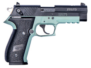 GSG GERG2210FFM FireFly  22 LR 10+1 4" Black Serrated Slide, Mint Zinc Alloy w/Accessory Rail Frame, Black Polymer Grip