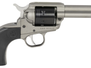 Ruger 2016 Wrangler  22 LR 6 Shot 3.75" Silver Cerakote Steel Barrel, Silver Cerakote Aluminum Frame, Black Cerakote Cylinder, Black Birdshead Grip, Exposed Hammer