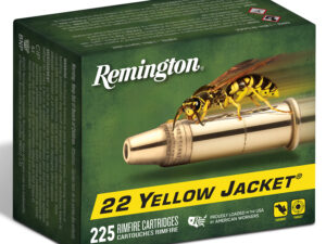Remington Ammunition 21233 Yellow Jacket Rimfire 22LR 33gr Truncated Cone Hollow Point 225 Per Box/10 Case