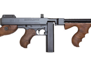 Thompson T114 1927A-1 Deluxe 45 ACP Caliber with 16.50" Barrel, 20+1 Capacity (Stick), Blued Metal Finish, American Walnut Stock Wood Grip Fixed Compensator Right Hand