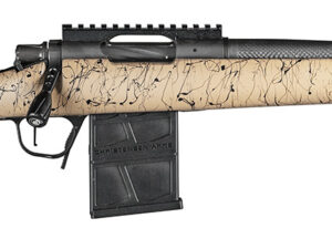 Christensen Arms 8010612100 Ridgeline Scout Full Size 6.5 Creedmoor 4+1, 16" Black Nitride Steel Threaded Barrel, Black Nitride Aluminum Receiver, Tan w/Black Webbing Fixed Sporter Stock