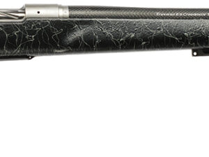 Christensen Arms 8011002501 Traverse  375 H&H Mag 3+1 22" Threaded Barrel, Natural Stainless, Black with Gray Webbing Stock