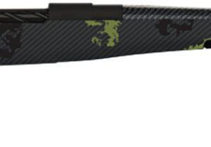 Fierce Firearms ROG300PRC24BF Carbon Rogue  Full Size 300 PRC 3+1 24" Carbon Fiber Hand Lapped/Match Grade Threaded Barrel, Black Cerakote Steel Receiver, Forest Camo Fierce Rogue Carbon Fiber Stock
