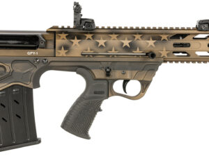 Gforce Arms GFY1USBNZ GFY-1  12 Gauge Semi-Auto 3" 5+1 18.50" Black Threaded Barrel, American Flag Burnt Bronze Aluminum Receiver, Picatinny Rail Bronze Bullpup Polymer Stock, Polymer Grip