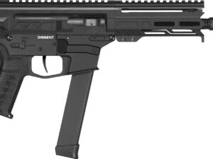 CMMG 99A68A2AB Dissent MKGS 9mm Luger 33+1 6.50", Black, Picatinny Brace Adapter, 5.50" M-LOK Handguard, Left Side Charging Handle, Zeroed Linear Comp, TriggerTech Trigger (Glock Mag Compatible)