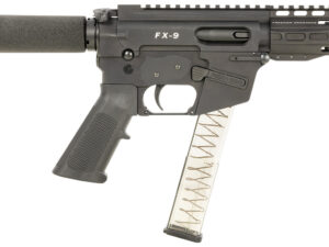 FREEDOM ORDNANCE FX9P4T FX-9  9mm Luger 32+1 4", Black, M-LOK Handguard, Padded Buffer Tube, A2 Grip, 3" Faux Suppressor, Includes Sling