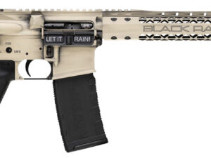 Black Rain Ordnance BROWTPLSB Spec 15+ We The People 5.56x45mm NATO 30+1 16", Light Sand Battleworn with Deep Engraving, 15" Slim M-LOK, Magpul Grip/Carbine Stock, Castle Flash Hider