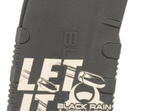 Black Rain Ordnance MAG30LETITRAINB Magazine  30rd 223 Rem/5.56 NATO Let It Rain Bullet Engraving Fits AR-15 Platform