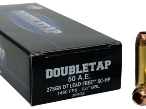 DoubleTap Ammunition 50AE275X DT Lead Free  50AE 275gr 20 Per Box/25 Case