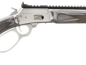 Marlin 70432 1894 SBL 44 Special/44 Rem Mag 8+1/9+1 16.10" Polished Stainless Threaded Barrel, Polished Stainless Picatinny Rail Receiver, Gray Fixed Laminate Stock