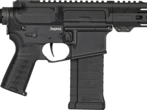 CMMG 54AE10FAB Banshee MK4 5.7x28mm 32+1, Black Nitride Medium Taper Threaded Barrel, EML 11" M-LOK Handguards, Black Armor Cerakote Aluminum Picatinny Rail Receiver, CMMG Zeroed Grips