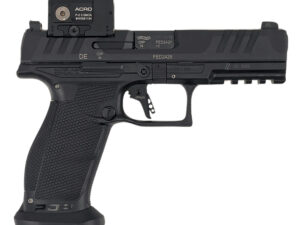 Walther Arms 2881225PRO PDP w/Optic Full Size Frame 9mm Luger 18+1 4.50" Polygonal Rifling Barrel Black Optic Ready/Serrated Steel Slide Black Polymer Frame w/Picatinny Rail, Aimpoint Acro Red Dot