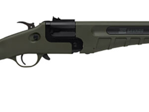 Savage Arms 23001 42 Takedown Full Size 22 WMR/410 Gauge 1rd 20" Black Satin Sporter Barrel, Satin Black Carbon Steel Receiver, OD Green Fixed Synthetic Stock, Ambidextrous