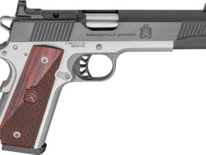 Springfield Armory PX9119LAOS 1911 Ronin 9mm 9+1 5" Stainless Steel Barrel Optic Ready Blued Slide Crossed Cannons Checkered Grip