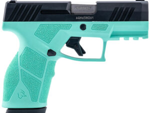 Taurus 1-GX2931C GX2  9mm Luger 13+1 3.37" Matte Stainless Steel Barrel, Matte Black Serrated Stainless Steel Slide, Cyan Polymer Frame w/Picatinny Rail, Polymer Grip