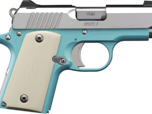 Kimber Mfg.,inc 3700647 Micro 9 Bel Air NS 9mm 6+1 3.15" Stainless Steel Slide Bel Air Blue Mirror-Polished Ivory G-10 Grip