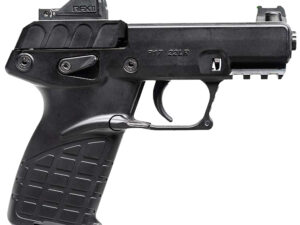 Kel-Tec P17BBLKOPTIC P17  Compact Frame 22 LR 16+1 3.80" Black Steel Barrel, Black Serrated Steel Slide, Black Polymer Frame w/Picatinny Rail, Textured Grip, Viridian RFX-11 Green Dot, Ambidextrous