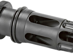 Griffin Armament DLFC22C1228 Dual-Lok Flash Comp 22/5.56 Black QPQ Nitride 17-4 PH Stainless Steel 1/2"x28 Threads