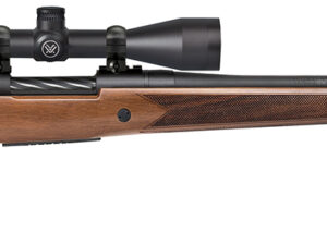 Mossberg 28238 Patriot w/Optic Full Size 450 Bushmaster 4+1 20" Matte Blued Threaded Barrel, Matte Blued Drilled & Tapped Receiver, Walnut Fixed Stock, Vortex Crossfire II 3-9x40mm Scope, Right Hand
