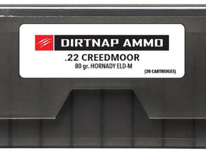 Fierce Firearms DNP22CM80GRELDM Dirtnap  22Creedmoor 80gr Extremely Low Drag-Match 20 Per Box/10 Case