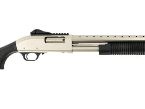 Tokarev USA 21000421 TX3 12MA1 12 Gauge Pump 3" 5+1 Shells 18.50" Nickel Anodized Ventilated Heat Shield Barrel, Nickel Anodized Receiver w/Picatinny Rail, Fixed Black Polymer Stock