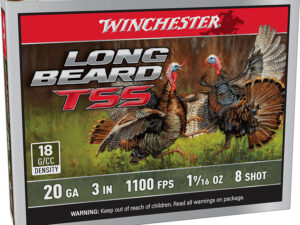 Winchester Ammo LBTSS2038 Long Beard TSS  20Gauge 3" 1 5/8oz Tungsten 8Shot 5 Per Box/10 Case