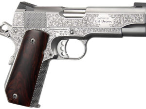 Ed Brown KCSSSIG Kobra Carry Signature Edition 45 ACP 7+1 4.25" Stainless Recessed Crown Barrel, Engraved Serrated Stainless Steel Slide &  Frame w/Beavertail, Cocobolo Grip
