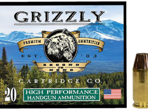 Grizzly Ammo GC45A2   45ACP 230gr Jacketed Hollow Point 20 Per Box/10 Case