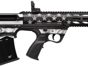 Gforce Arms GFY1USG GFY-1 USA 12 Gauge Semi-Auto 3" 5+1 18.50" Black Threaded Barrel, B&W American Flag Aluminum Receiver w/Picatinny Rail, B&W American Flag Bullpup Polymer Stock, Black Polymer Grip
