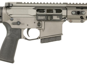 Patriot Ordnance Factory 2173 P15 Constable 5.56 NATO 30+1 10.50" M-LOK Handguard, Tungsten Cerakote Aluminum Receiver w/Picatinny Rail, Black Polymer MFT Blade Stabilizer, MFT Grip