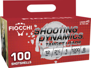 Fiocchi 12SDB18 Shooting Dynamics  12Gauge 2.75" 1oz 8Shot 100 Per Box/2 Case