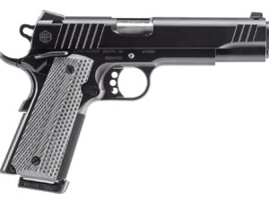Alpha Foxtrot AA27X4ENA-XQBK08-WBS AF1911  Full Size 45 ACP 8+1 5" Stainless Bull Barrel, Black QPQ Stainless Steel Serrated Slide, Black QPQ Stainless Steel Serrated Frame w/Beavertail G10 Grip