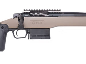 Cnc Firearms CNCFX722CM Faxon FX7 22 Creedmoor 5+1 16" Black Spiral Fluted Threaded Barrel, Black Receiver w/Picatinny Rail, MDT Flat Dark Earth Polymer Stock