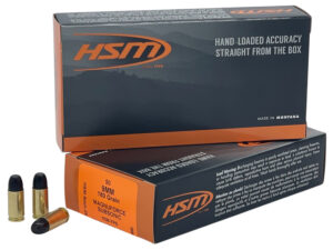 HSM 9MM24N   9mmLuger Subsonic 180gr Hard Cast Long Flat Nose 50 Per Box/10 Case