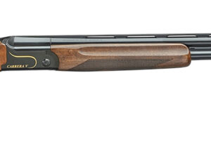 F.A.I.R. FRCRRAV1230 Carrera V  16 Gauge Break Open 3" 2rd 30" Black Over/Under Vent Rib Barrel, Black w/Gold Inlay Receiver, Walnut w/Adj Comb Stock, TechniChoke XP70 Choke System