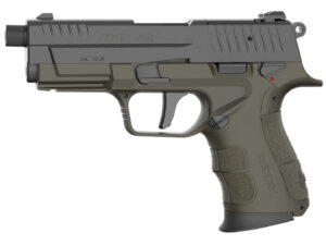 Retay USA RXP22ODBLKS10TH RXP 22 LR 10+1 4" Threaded Barrel, Black Cerakote Optic Ready/Serrated Slide, OD Green Cerakote Polymer Frame w/Accessory Rail, RMR/RMSc Footprint