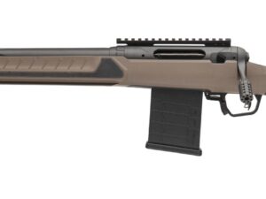 Savage Arms 32689 110 Core Tactical Full Size 308 Win 10+1 20" Medium Heavy Fluted Barrel, Arca Rail Forend, Coyote Tan AccuStock w/AccuFit V2 Synthetic Stock, Left Hand