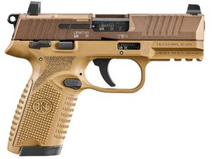 FN 66102318 502 MRD 22 LR 10+1 4" Black Target Crown Barrel, Flat Dark Earth Optic Ready/Serrated Slide, Flat Dark Earth Polymer Frame w/Picatinny Rail, Textured Grip, Ambidextrous