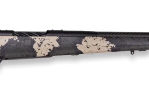 Weatherby MGS01N300PR4B Mark V Backcountry Guide 300 PRC 3+1 22" Carbon Fiber Fluted Threaded Barrel, Black Cerakote Steel Drilled & Tapped Receiver, Black w/Olive Green & Backpack Accents Fixed Peak