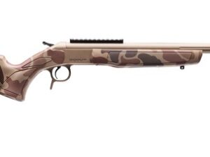 CVA CR4434DC Cascade Takedown 223 Rem 1rd 20" Flat Dark Earth Cerakote Stainless Steel Threaded Barrel & Receiver w/Picatinny Rail, Duck Camo Synthetic Stock